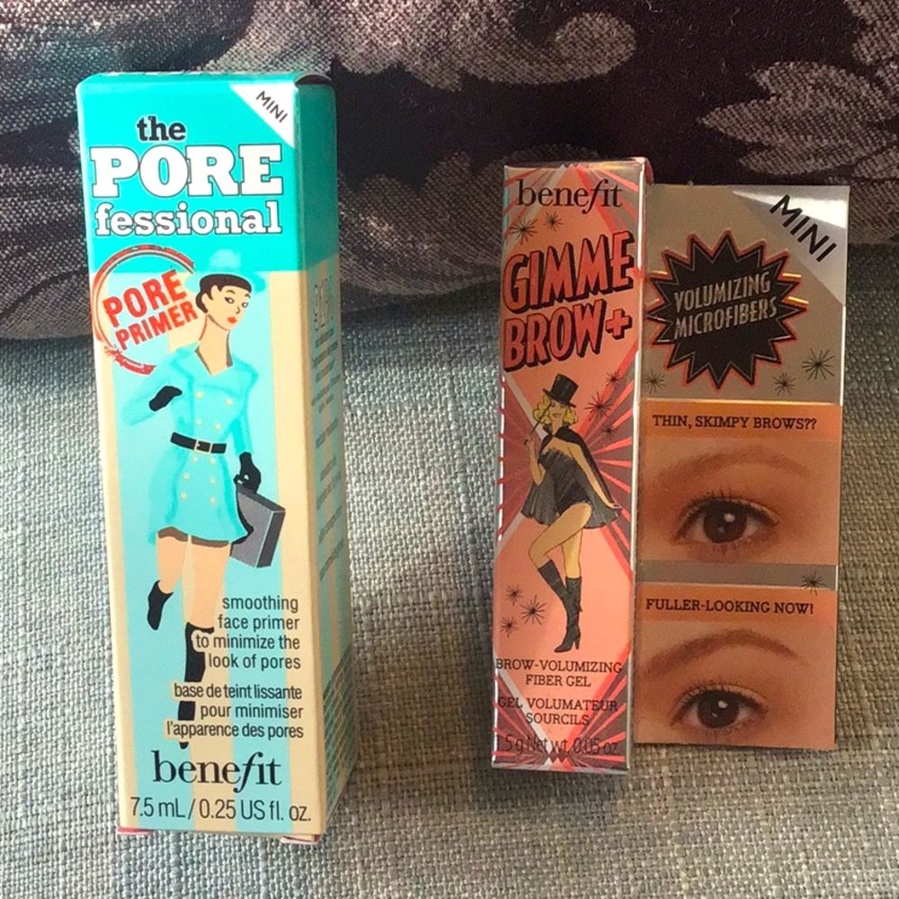 💄 Benefit mini pore primer & gimme brow +